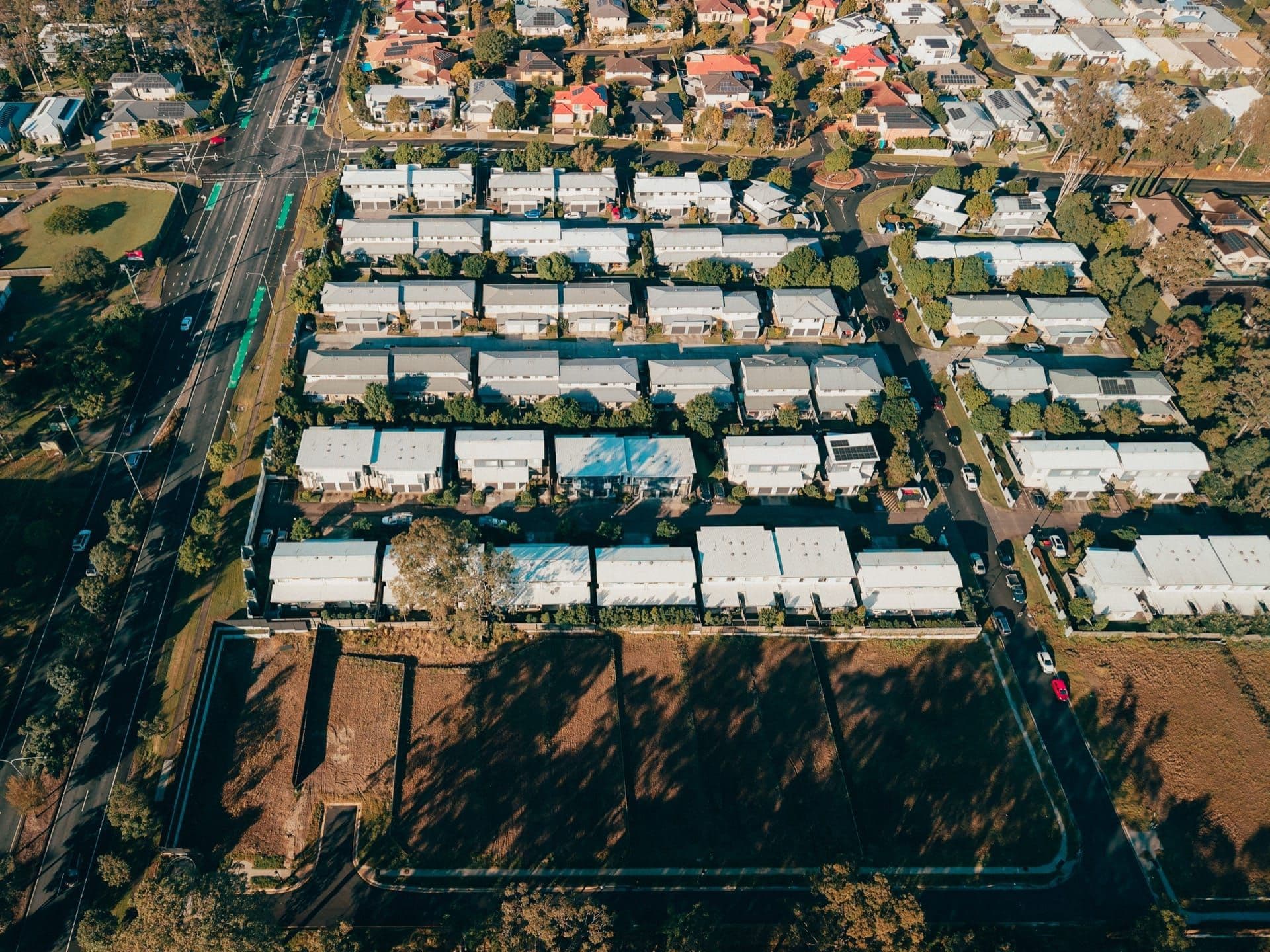 Rooftop solar panel array cleaned with deionised water in Brisbane